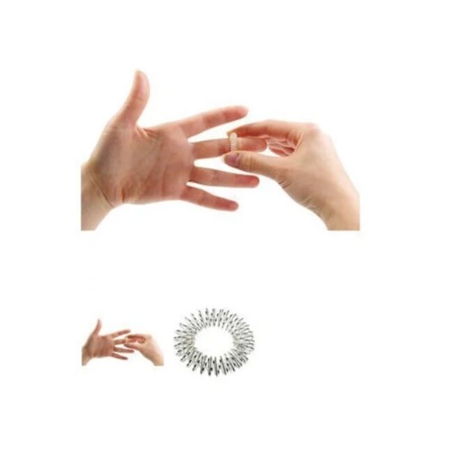 Crimp Oil Acupuncture Ring 指のマッサージアクセサリー