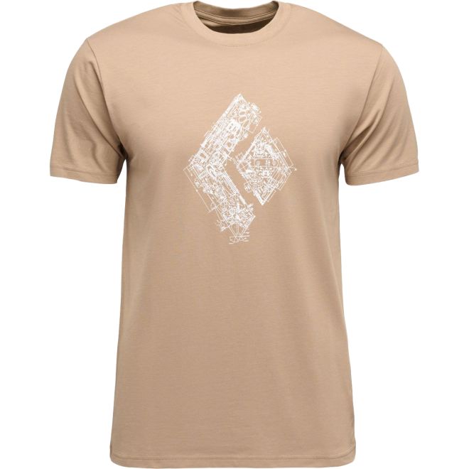 Black Diamond Engineered Diamond メンズ Tシャツ