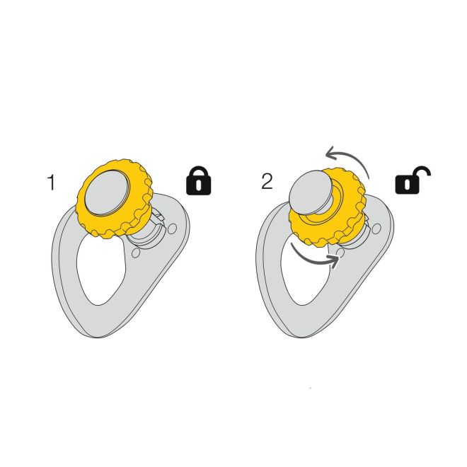 Petzl Coeur Pulse 12 mm 高所作業用の取り外し可能なアンカー