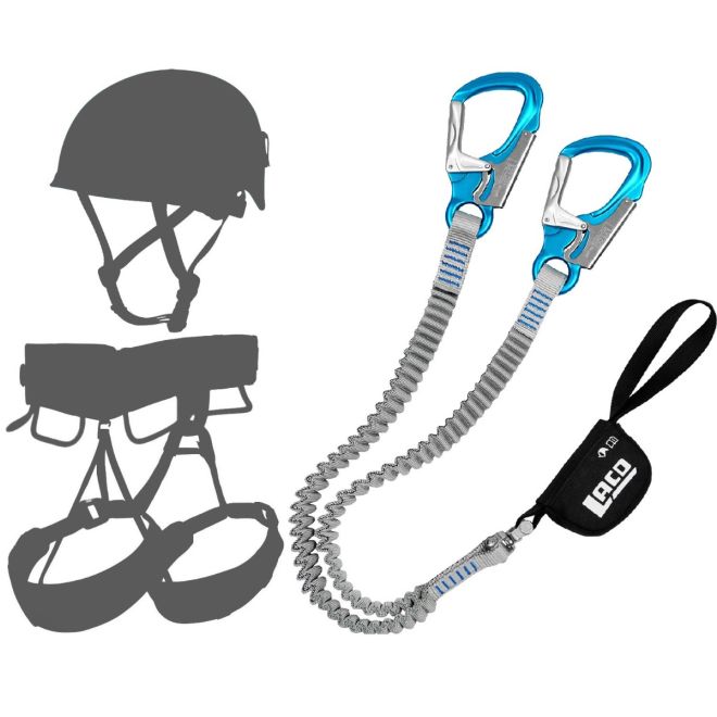 Oliunìd Deal Kit LACD Set Via Ferrata Pro Evo S 3.0 セット Ferrata + ヘルメット e ハーネス キット via ferrata