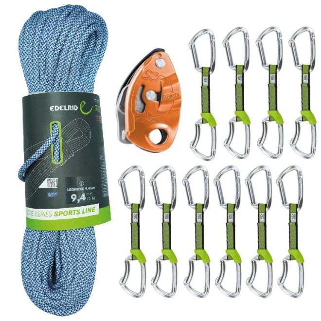 Oliunìd Deal Kit Edelrid Leonidio Lime NY GriGri