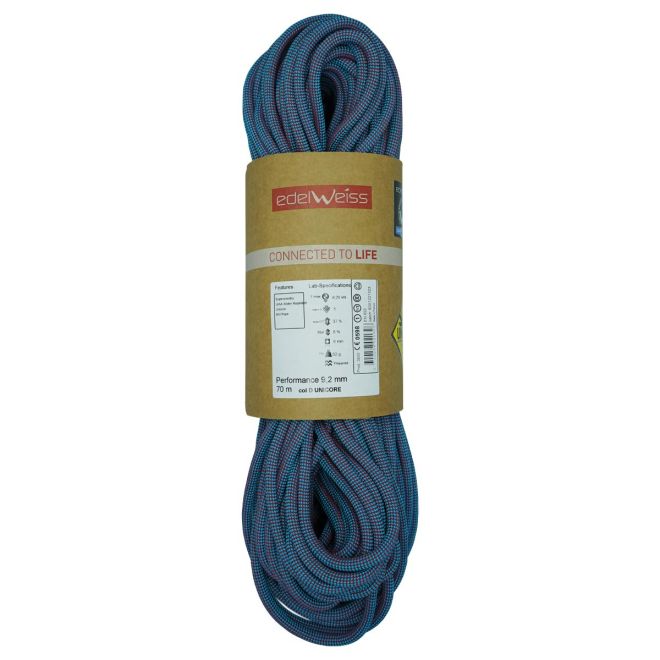 Edelweiss Performance 9.2 mm Supereverdry Unicore クライミングロープ