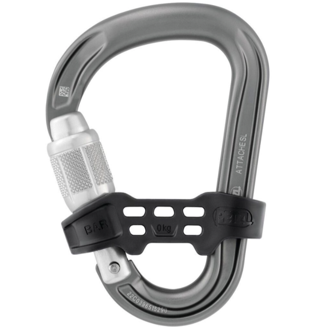 Petzl GriGri クライミング用アシストブレーキ器具とカラビナ