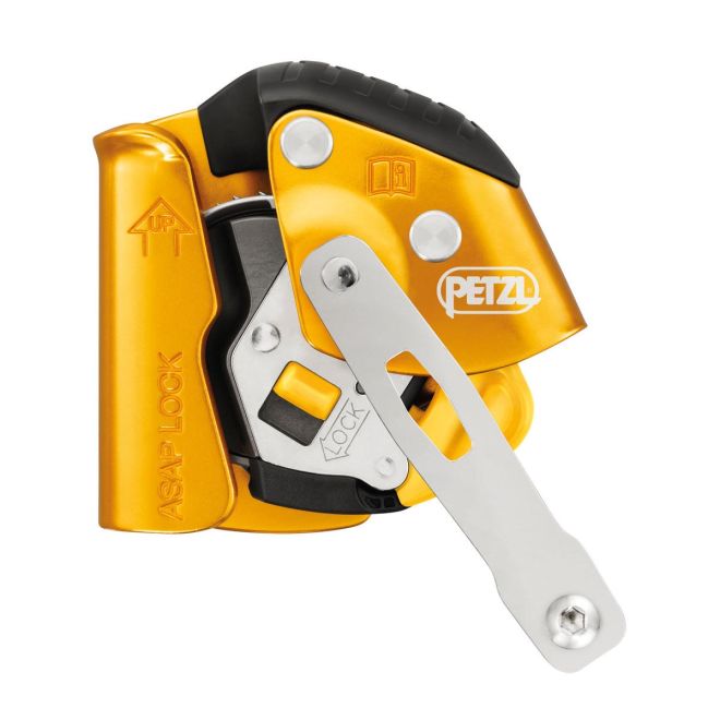 Petzl Asap Lock 高所作業用の落下防止装置、ロック機能付き