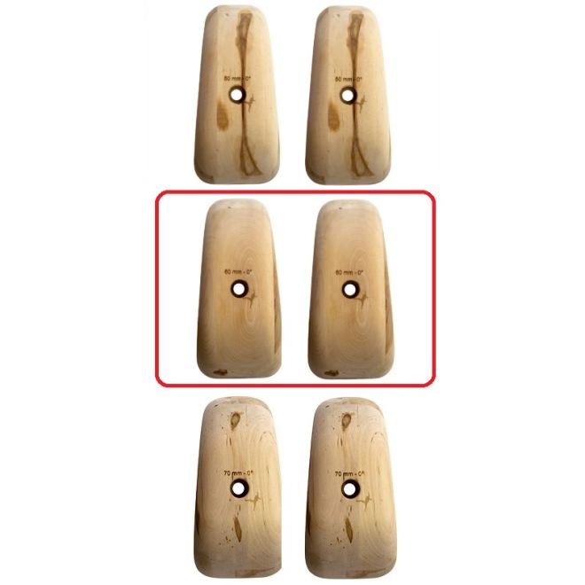 Metolius Wood Grips Pinch 0° セット 6 クライミングホールド