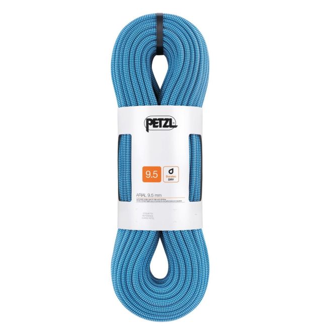 Petzl Arial 9.5 mm クライミングロープ + ロープバッグ