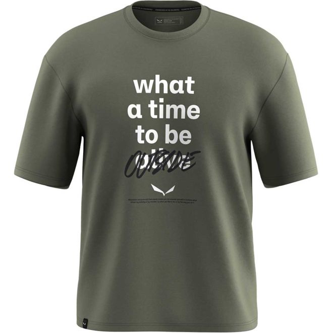SALEWA Eagle Outside Loose T-Shirt M 男性用Tシャツ
