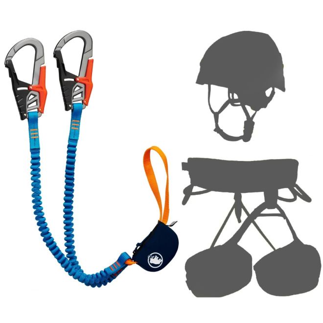Oliunìd Deal Kit Mammut Skywalker Pro ヴィアフェラータセット + ヘルメットとハーネス ヴィアフェラータキット