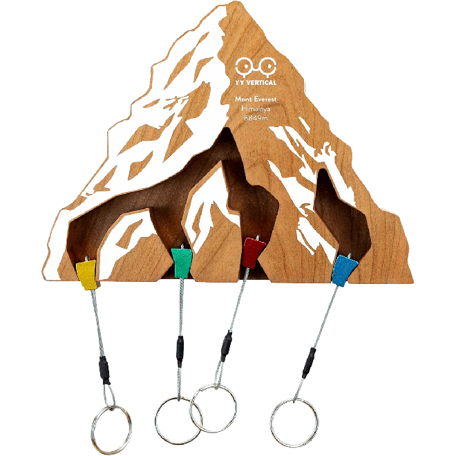 YY Vertical Key Holder - Everest Edition クライミング用ダイス付きキーホルダー
