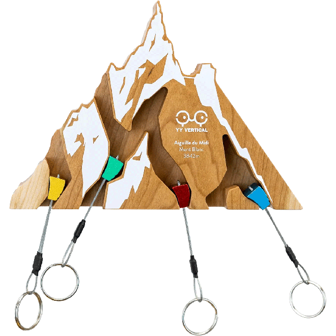 YY Vertical Key Holder - Aiguille du Midi Edition クライミングダイス付きキーホルダー