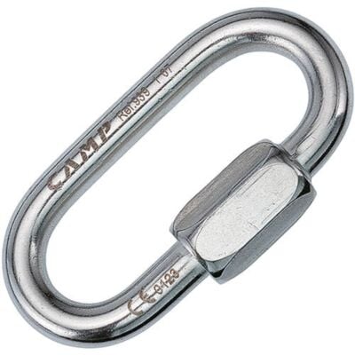 CAMP Oval Quick Link ステンレス製 直径8 mm クイックリンク