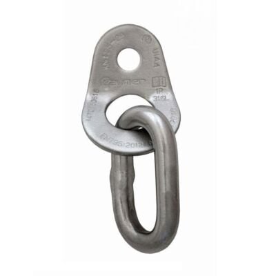 Raumer Placchetta inox Wing 10 + anello parallelo 10 inox