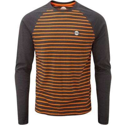 Moon Men's Striped Long Sleeve メンズ長袖Tシャツ