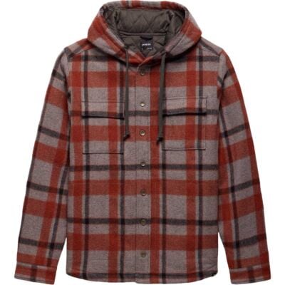 Prana Asgard Hooded Flannel Shirt メンズ長袖シャツ