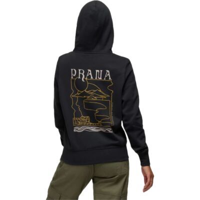 Prana prAna フリース グラフィック フーディー レディース フード付きスウェットシャツ