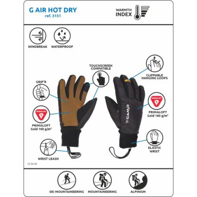CAMP G Air Hot Dry 手袋