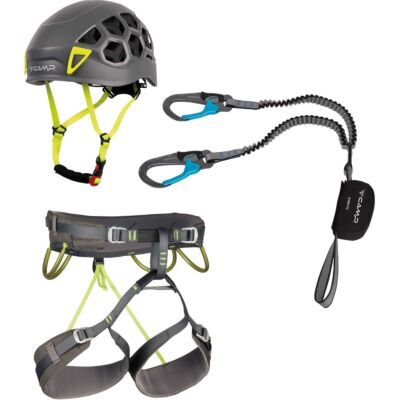 CAMP Kit Ferrata Kinetic Rewind Pro Energy Cr 4 セットの via ferrata