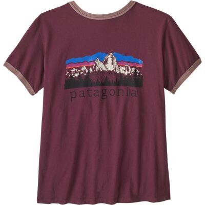 Patagonia W's Fitz Roy Foothills Ringer Tee レディースTシャツ