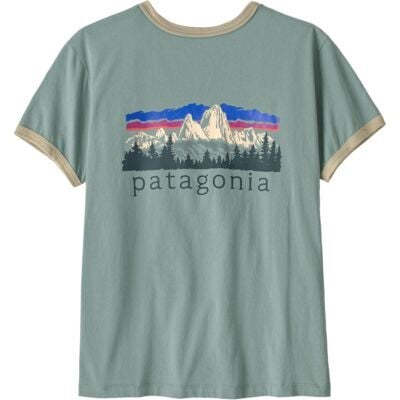 Patagonia W's Fitz Roy Foothills Ringer Tee レディース Tシャツ