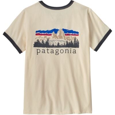 Patagonia W's Fitz Roy Foothills Ringer Tee レディース Tシャツ