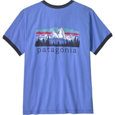 Patagonia W's Fitz Roy Foothills Ringer Tee レディース Tシャツ