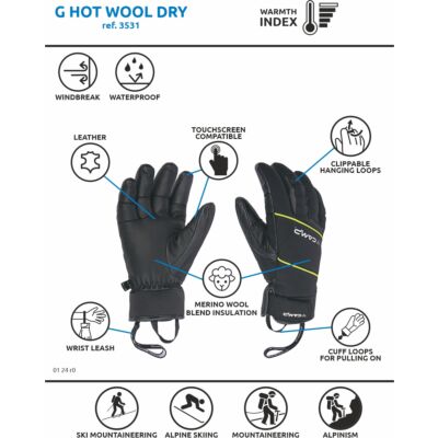 CAMP G Hot Wool Dry スキーツーリンググローブ