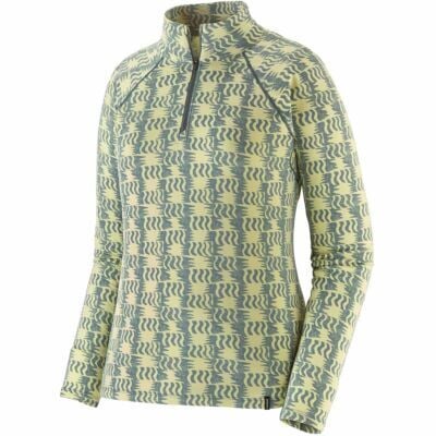 Patagonia W's Cap MW Zip Neck レディース サーマル トップ