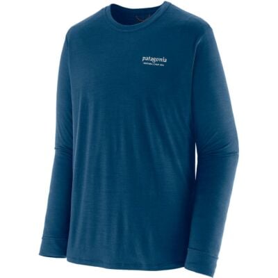 Patagonia M's L/S Cap Cool Merino Blend Graphic Shirt 男性用長袖テクニカルシャツ