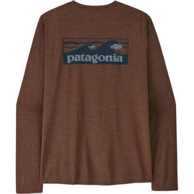 Patagonia M's L/S Cap Cool Daily Shirt - Boardshort Logo メンズ長袖テクニカルシャツ