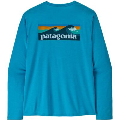 Patagonia M's L/S Cap Cool Daily Shirt - Boardshort Logo メンズ長袖テクニカルシャツ
