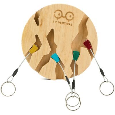 YY Vertical Circle Key Holder クライミング用ナット付きキーホルダー