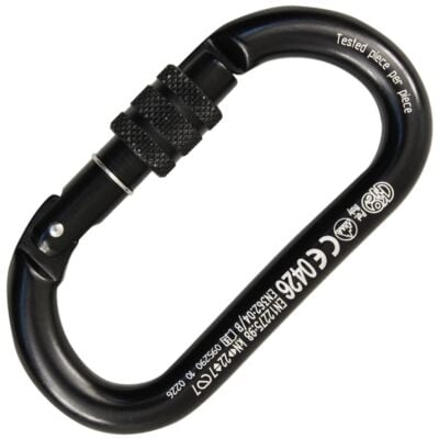Kong Oval Alu Classic Screw Sleeve スペレオオーバルカラビナ