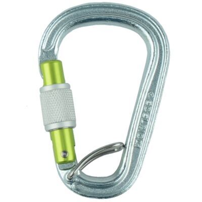 Edelrid HMS Bruce Steel Screw FG II クライミング用スクリュー付きカラビナ