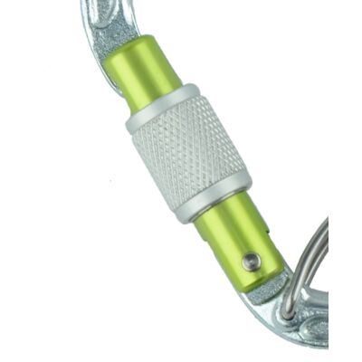 Edelrid HMS Bruce Steel Screw FG II クライミング用スクリュー付きカラビナ