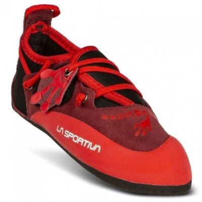 La Sportiva Stickit Chili/Poppy 子供用クライミングシューズ