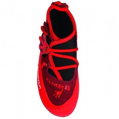 La Sportiva Stickit Chili/Poppy 子供用クライミングシューズ