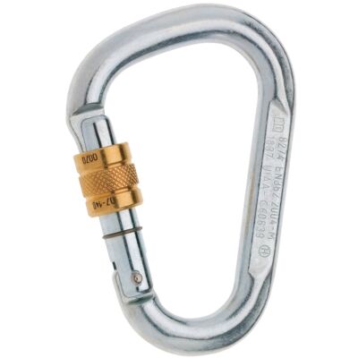 Edelrid Steel HMS Screw クライミング用スクリュー付きカラビナ