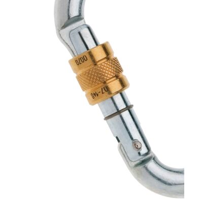 Edelrid Steel HMS Screw クライミング用スクリュー付きカラビナ