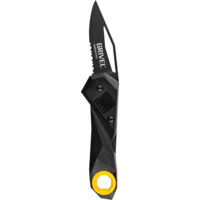 Grivel Dark Knife カラビナ付き折りたたみナイフ