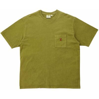 Gramicci One Point Tee Pigment Dyed メンズTシャツ