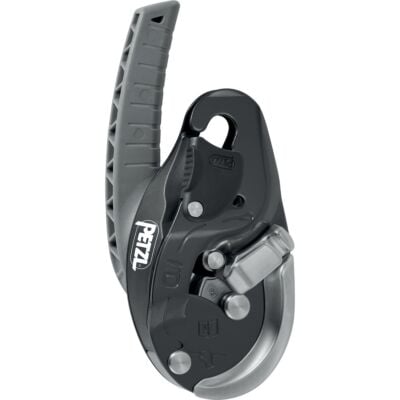Petzl I'D Evac 自動ブレーキ付き降下器、アンカーポイントでの避難用のパニック防止機能付き