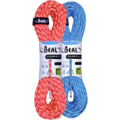Beal Ice Line 8.1mm Unicore Golden Dry Pack 半分ロープ クライミング