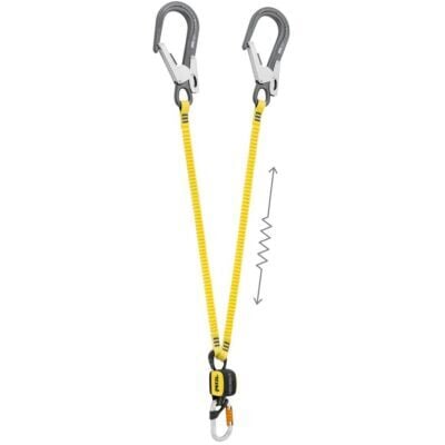 Petzl Absorbica-Y 150 MGO エネルギーアブソーバー内蔵ダブルランヤード European version