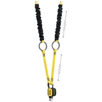 Petzl Absorbica-Y Tie-Back エネルギーアブソーバー内蔵ダブルランヤード