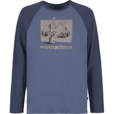 E9 Enove Long Coffee メンズ長袖Tシャツ