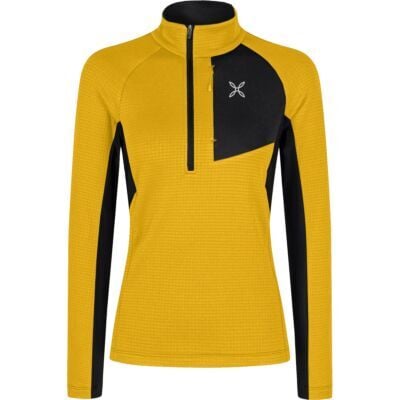 Montura Stretch Color 3 Zip Maglia W パイル付きジップトップ レディース
