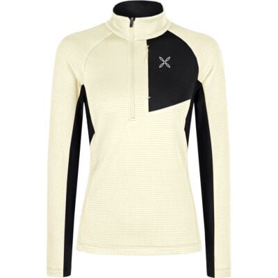 Montura Stretch Color 3 Zip Maglia W パイル付きジップトップ レディース