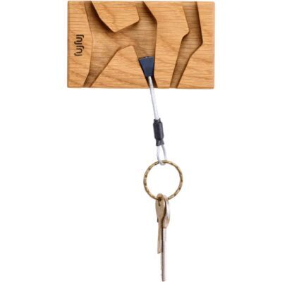 Fujfuj Mini 2 オーク材 キーホルダー クライミングナット付きキーホルダー