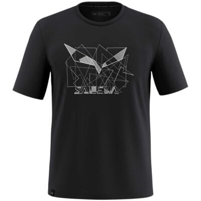 SALEWA Eagle Geometric T-Shirt M メンズTシャツ