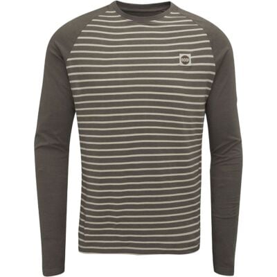 Moon Men's Striped Long Sleeve メンズ長袖Tシャツ